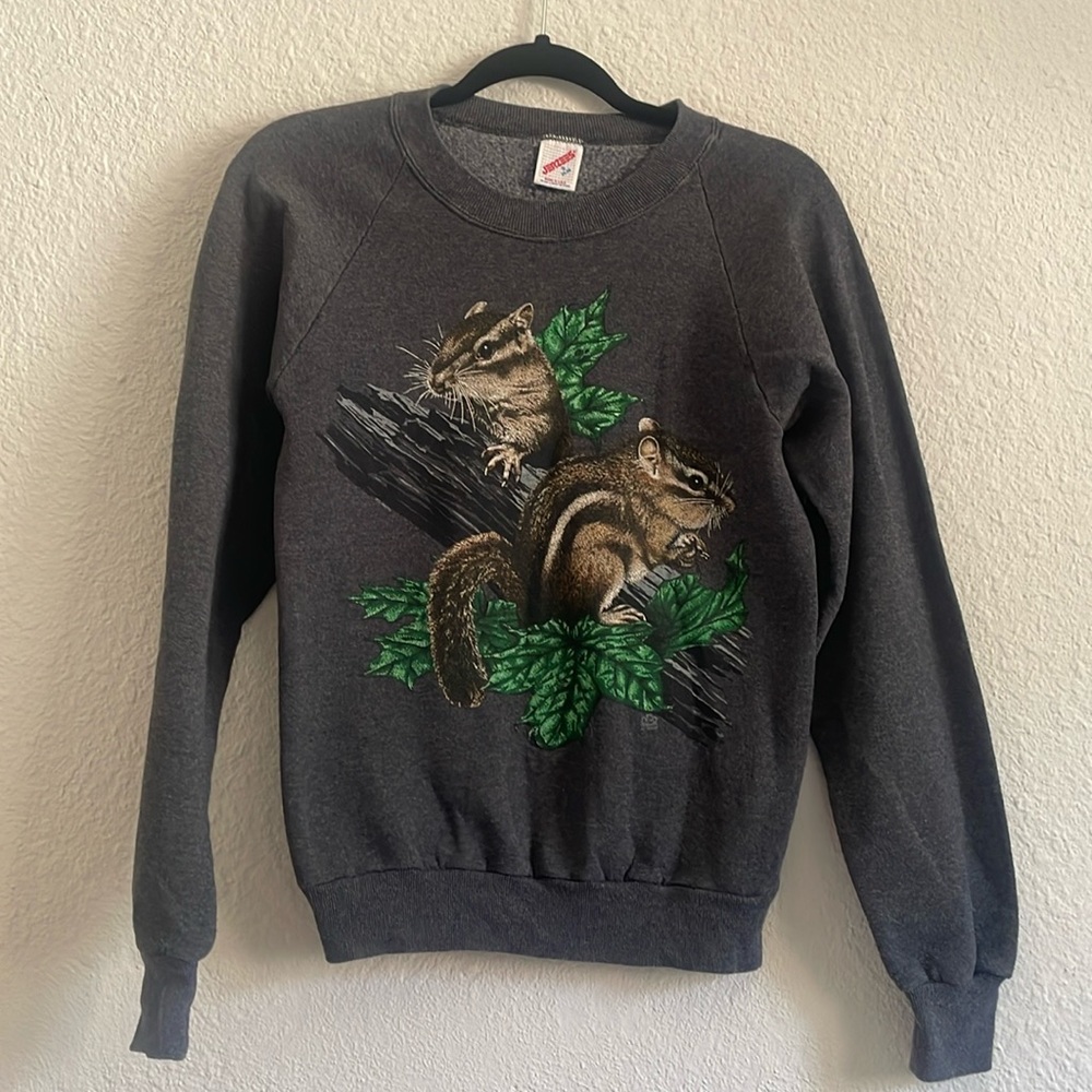 Vintage chipmunk sweater